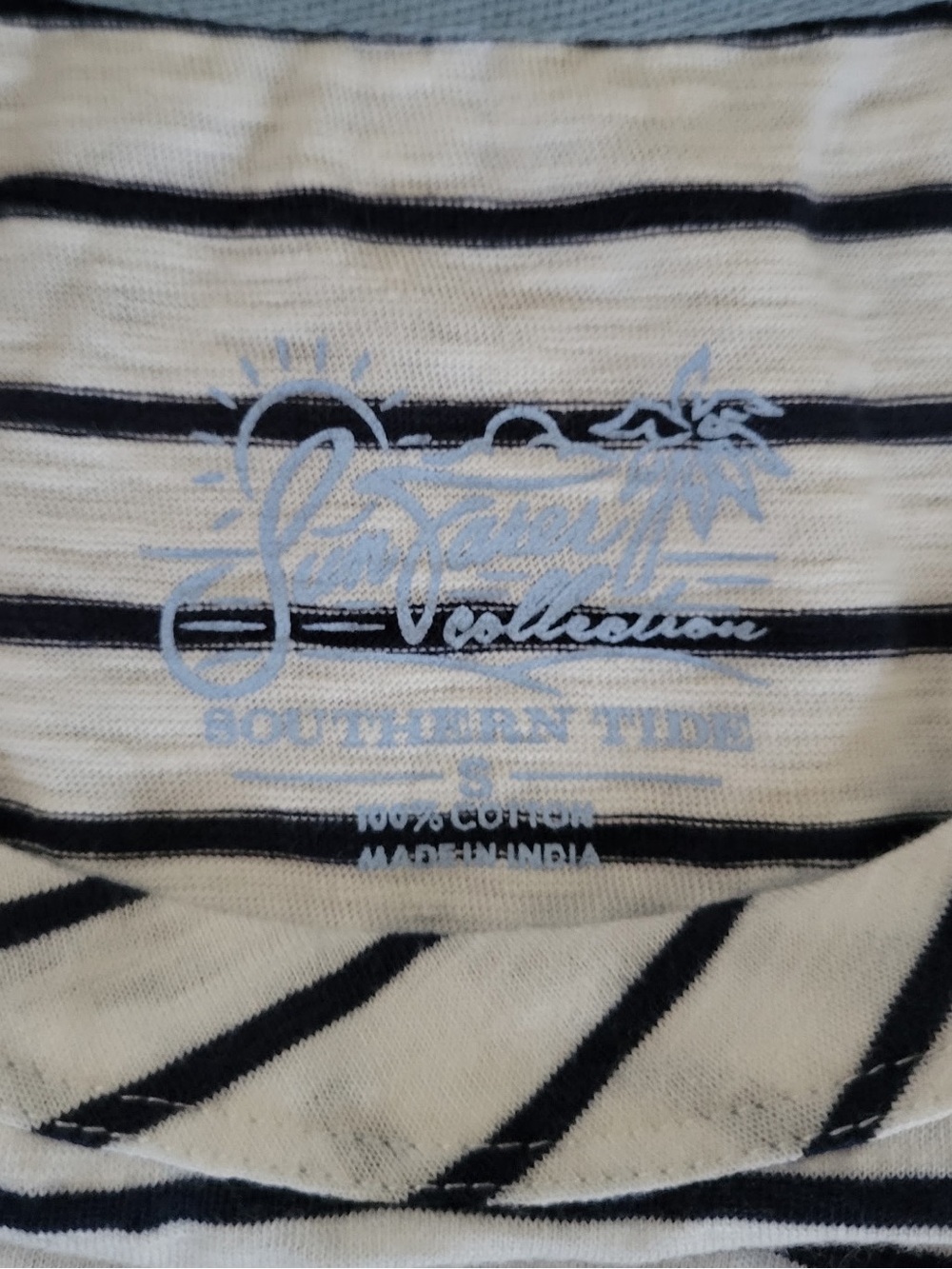 Southern Tide Kimmy Stripe Crewneck Long Sleeve
Tee  Navy/White size S-NWT - Picture 6 of 10